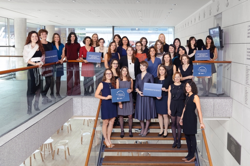 Lauréates 2016 de la bourse L’Oréal-UNESCO pour les Femmes et la Science lors de la remise des prix à l’Institut Pasteur